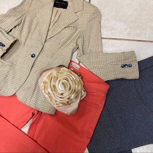 Champagne silk flower purse